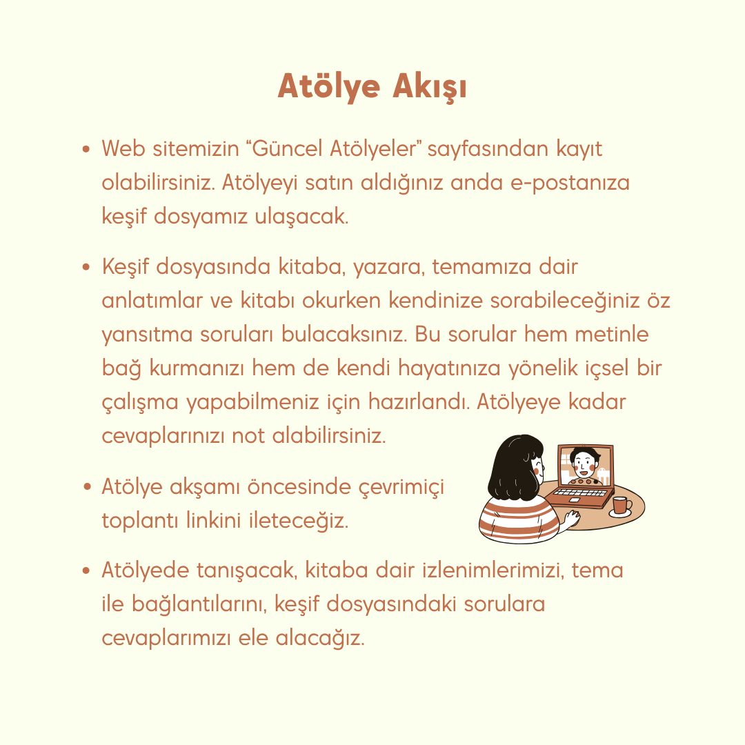 Virginia Evans'ın Muhabbet Romanı ile Kitaplardan İçimize Yolculuk Atölyesi