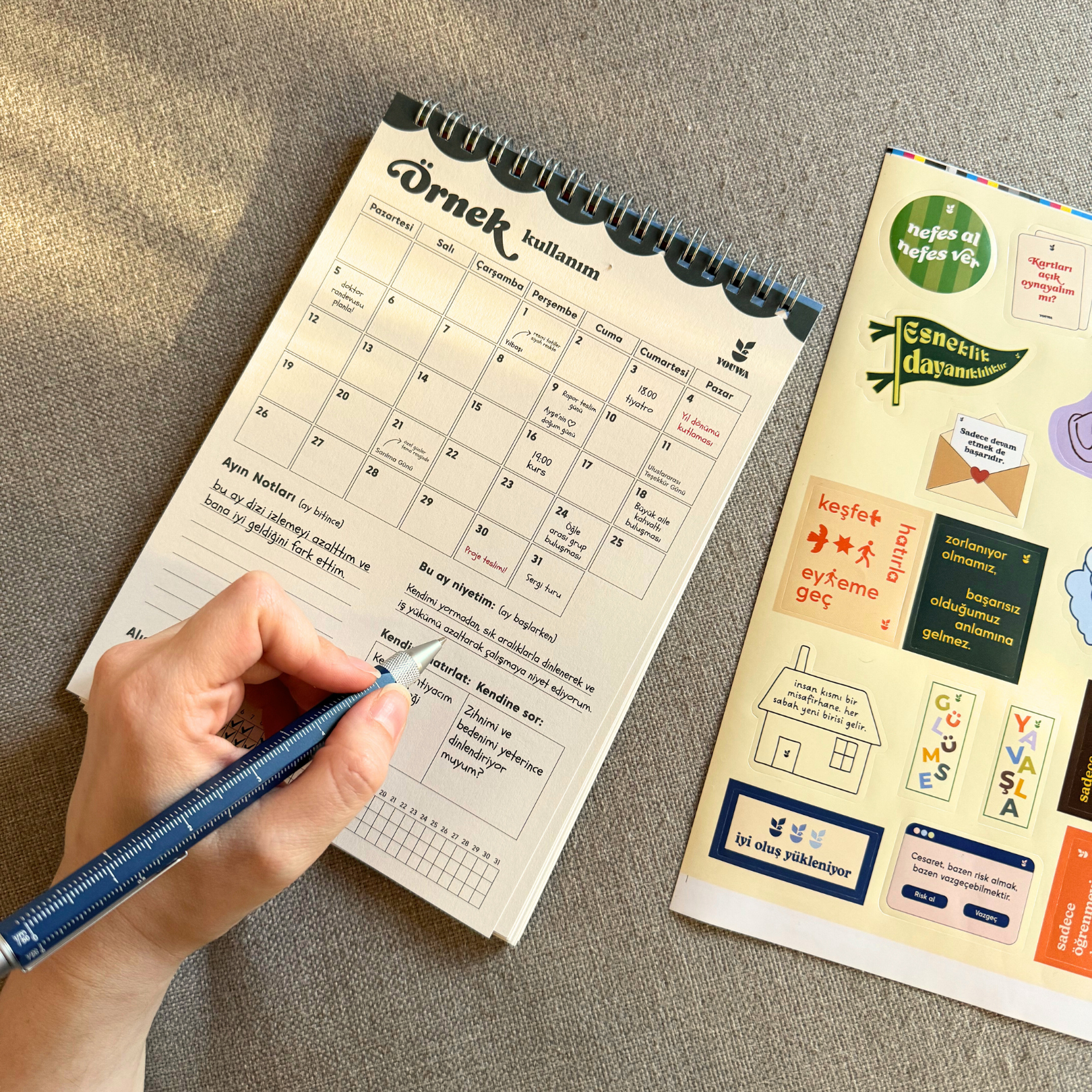 İyi Oluş Pratikleri ile Haftalık Planlayıcı