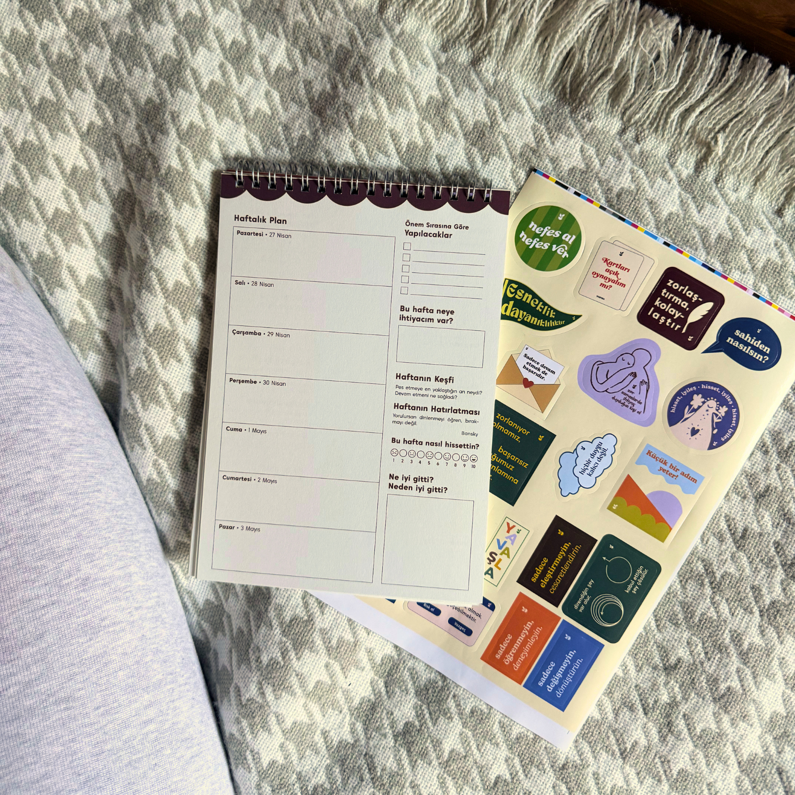 İyi Oluş Pratikleri ile Haftalık Planlayıcı